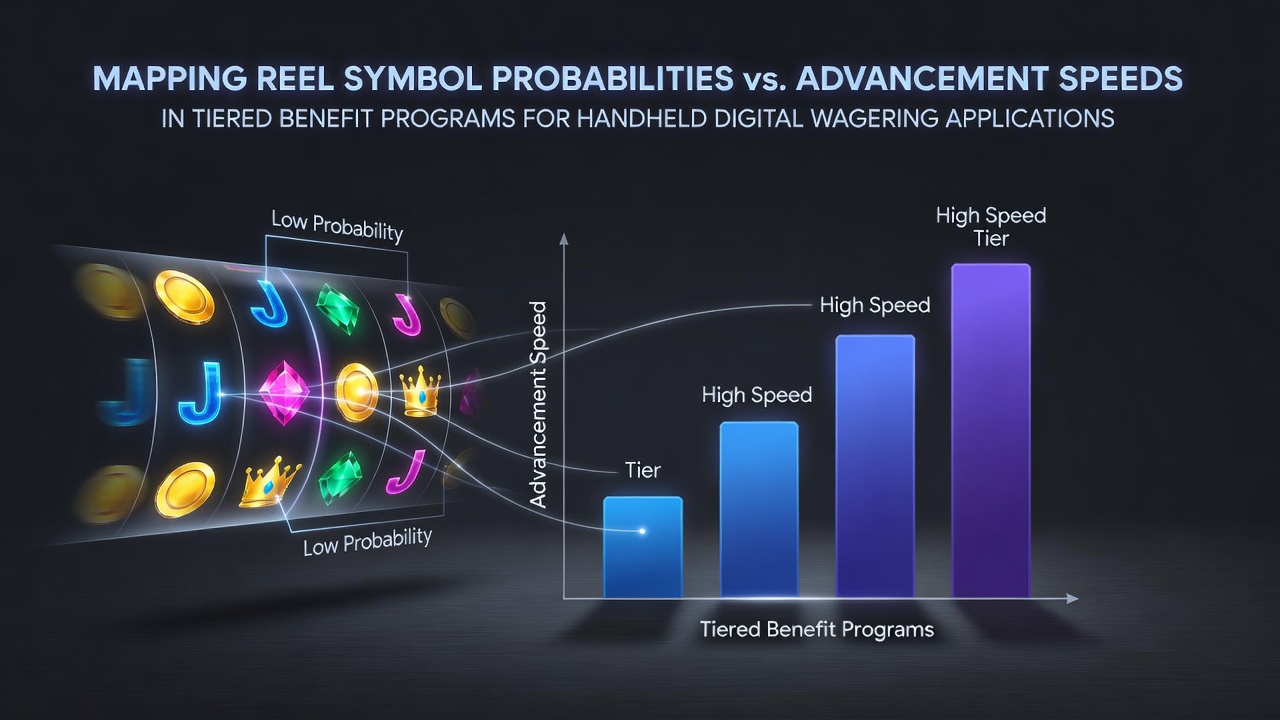 Detailed visualization of reel symbol probability charts overlaid with loyalty tier progression timelines for mobile slot applications